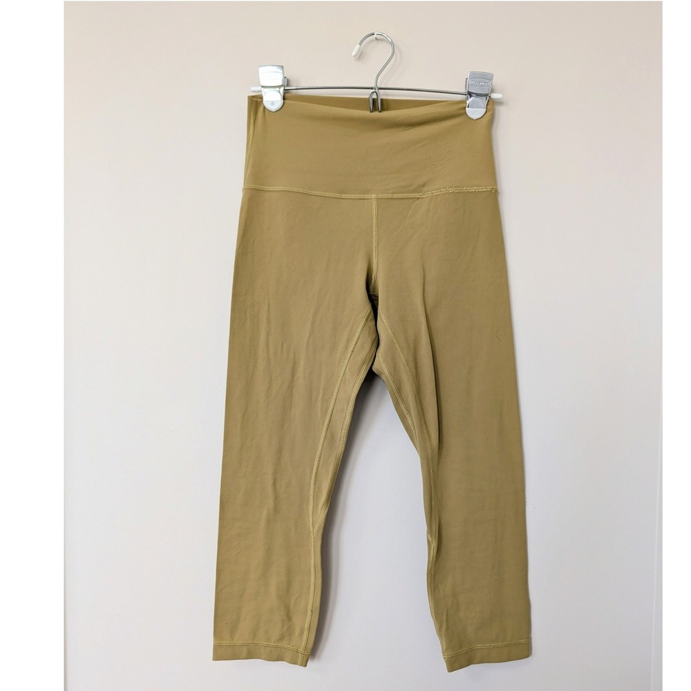 Lululemon Align High-Rise Crop 21 Nulu Yoga Leggings Grape Leaf‎ Green Size 6